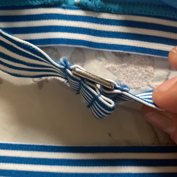 Blue Floral Print Target Bikini - Picture 3 of 3